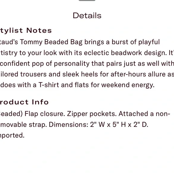 Staud Tommy Horse Graphics Glass Bead Shoulder Bag-Kentucky Derby Ready! - Picture 4 of 4